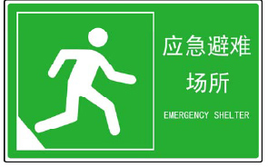 地震應急避難場所配套設施:標志